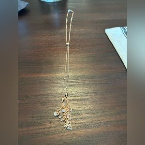 Kendra Scott long necklace - rose color gold